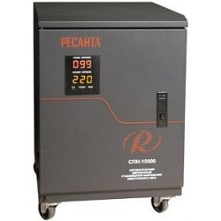 Стабилизатор напряжения Ресанта СПН-22500 однофазный черный (63/6/30)