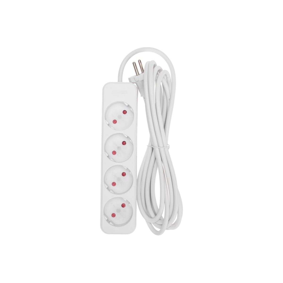 Rexant  13-4024 Удлинитель STANDARD 4 гнезда, 3м, 2х1,0мм?, б/з, белый