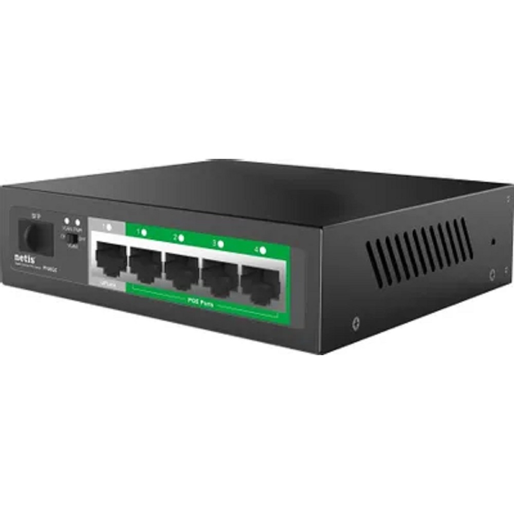 Netis P106GC Коммутатор, кол-во портов: 4x1 Гбит/с, SFP 1x1, кол-во SFP/uplink: RJ-45 1x1 Гбит/с, PoE: 4x15.4 Вт (макс. 58 Вт)