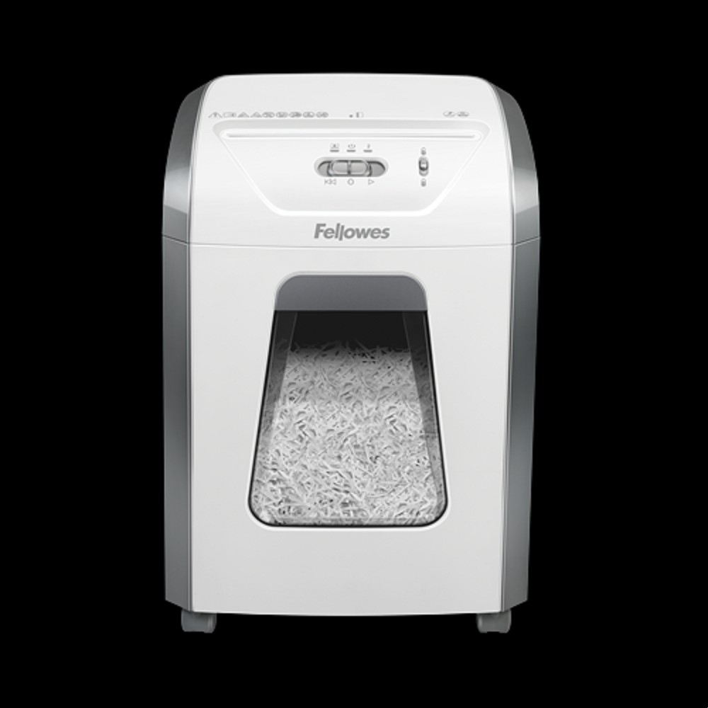 Fellowes  Шредер Powershred 15C, DIN P-4, 4х40мм, 14лст., 19лтр. (100017466) в БЕЛОМ корпусе