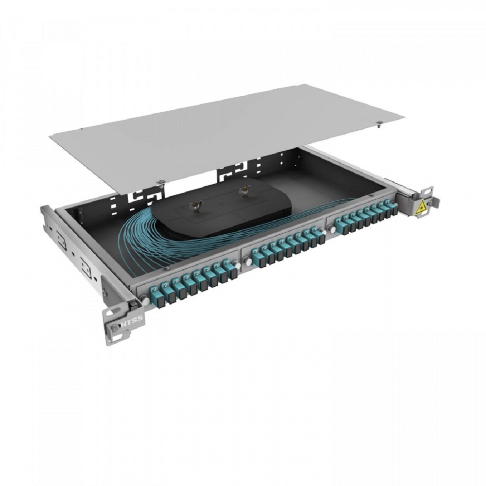 NTSS Кросс 19" NTSS PREMIUM выдвижной, предсобранный 1U, 16 портов SC/UPC, 50/125 мкм ОМ3, (сплайс, пигтейлы, кдзс, планки, адаптеры) NTSS-RsFOB-PM-1U-16-SC/U-503-SP1.5G1A