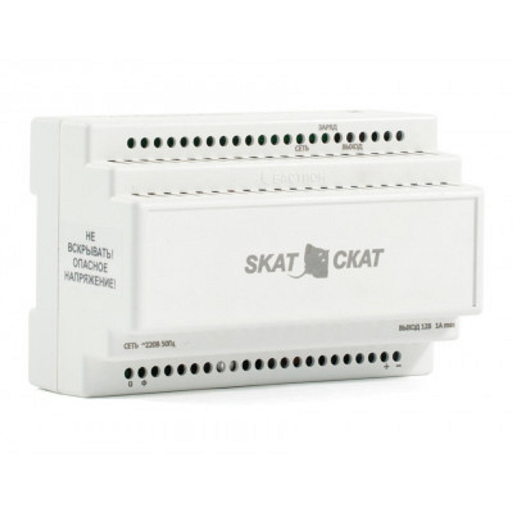 БАСТИОН SKAT-12DC-1.0 Li-ion (СКАТ ИБП-12/1-3,2/Li-DIN) источник питания на Li-ion АКБ 5,2 Ач, под DIN рейку 35 мм, МПТ (595)