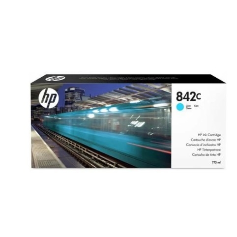 HP 842C Original Page Wide Ink Cartridge - Cyan Pack (Original)