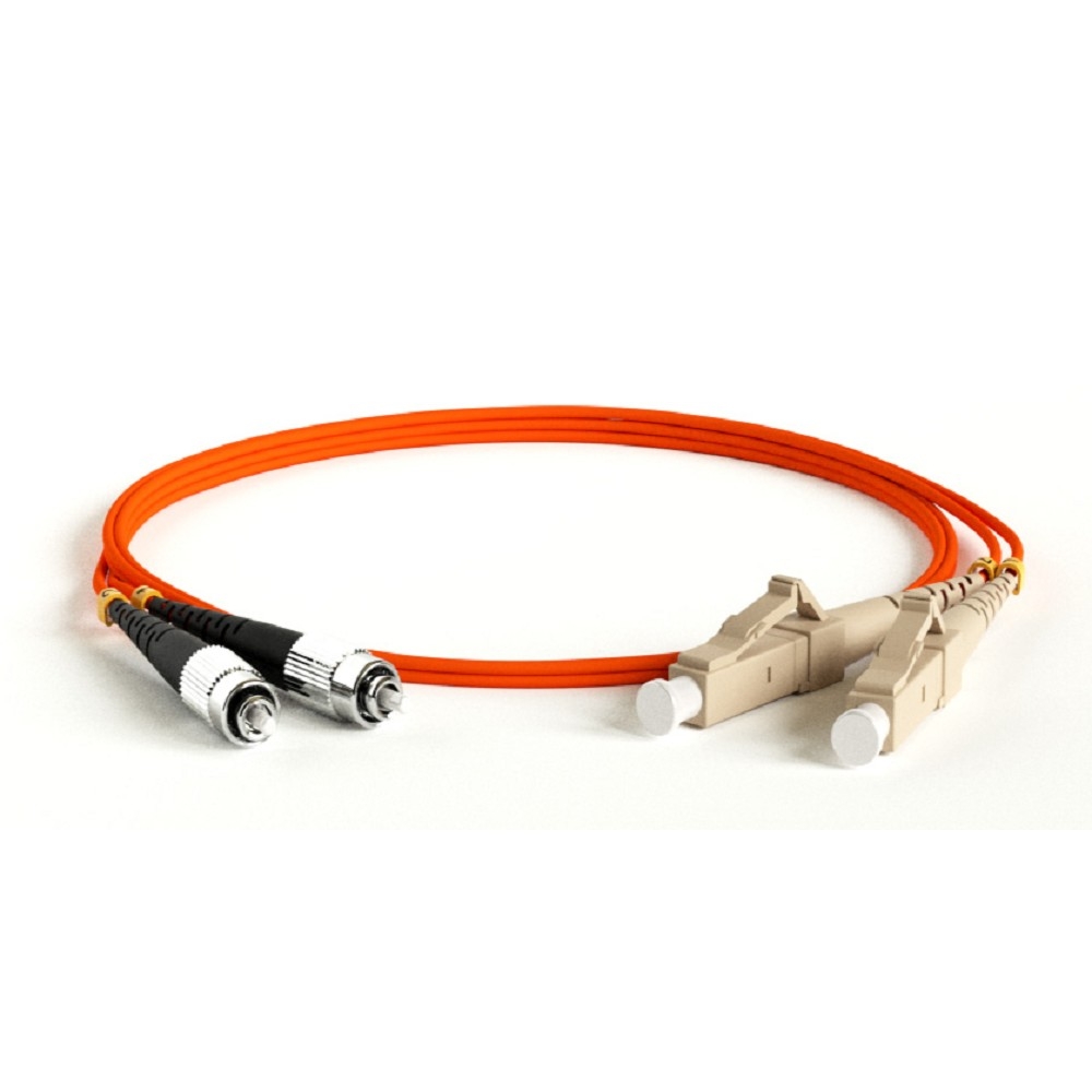 Hyperline FC-D2-50-FC/PR-LC/PR-H-3M-LSZH-OR (FC-50-FC-LC-PC-3M) Патч-корд волоконно-оптический (шнур) MM 50/125, FC-LC, duplex, LSZH, 3 м