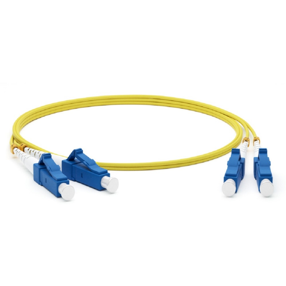 Кабель Hyperline  FC-D2-9-LC/UR-LC/UR-H-2M-LSZH-YL Патч-корд волоконно-оптический (шнур) SM 9/125 (OS2), LC/UPC-LC/UPC, 2.0мм, duplex, LSZH, 2м (004178)