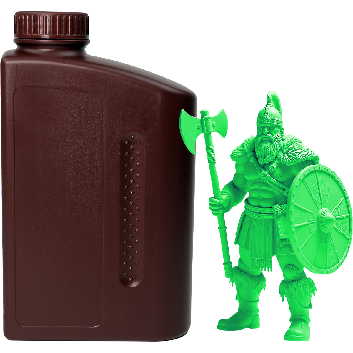 -/ Фотополимерная смола NVPRINT Standard Resin Clear Green для 3D печати 1 кг (бут)