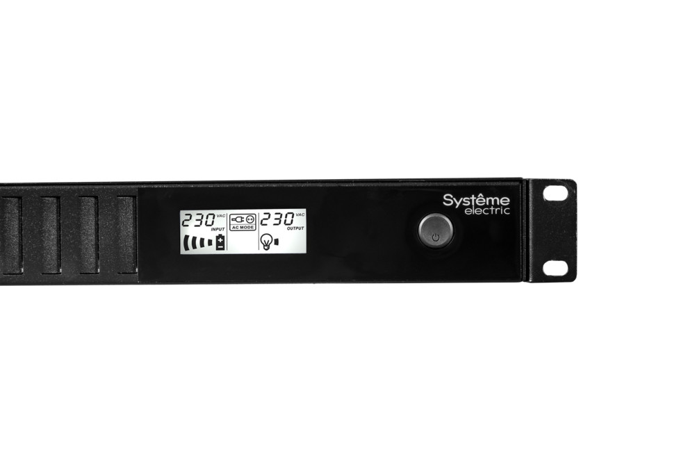 ИБП Systeme Electric Smart-Save SMT 750 ВА, монтаж в стойку 1U, 230 В, 4 розетки IEC C13, SmartSlot, AVR, LCD, USB HID