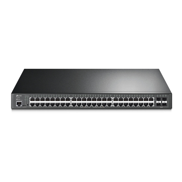 Коммутатор Управляемый TP-Link - SG3452P UK plug, Layer 2 Plus, 48-PoE, 48-1GbE, 4-SFP, SNMP, telnet, Web, CLI, в стойку, SG3452P.