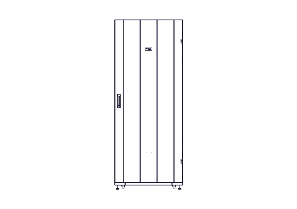 Шкаф Systeme Electric, серия Uniprom, 42U-800/1070, боковые панели 4шт, черный