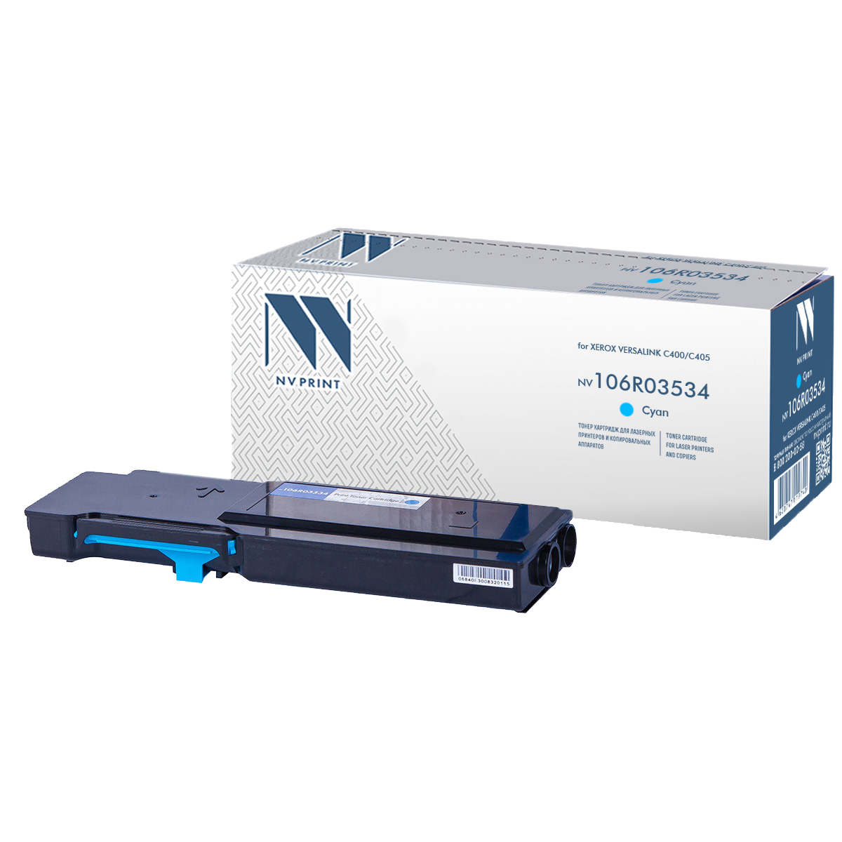 Картридж лазерный NVPrint совместимый NV-106R03534 Cyan для Xerox VersaLink C400/C405 (8000k)