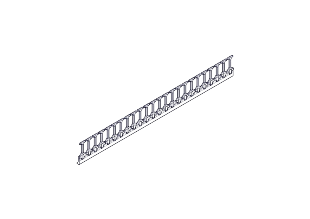 Systeme Electric, серия Excelente, 48U, пластиковые пальцы, однорядный, на две стороны