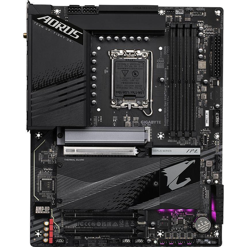 Материнская плата/ MB GIGABYTE INTEL Z790 s1700, 4xDDR5(192GB), HDMI 2.0/DP, 1xPCIe 5.0x16, 1xPCIe 4.0x16, 1xPCIe 3.0x16, 1xLAN (2.5GbE), Wi-Fi, BT, 6xSATA 6Gb/s, 4xM.2, 1xUSB-C, 5xUSB 3.2, 4xUSB 2.0, ATX