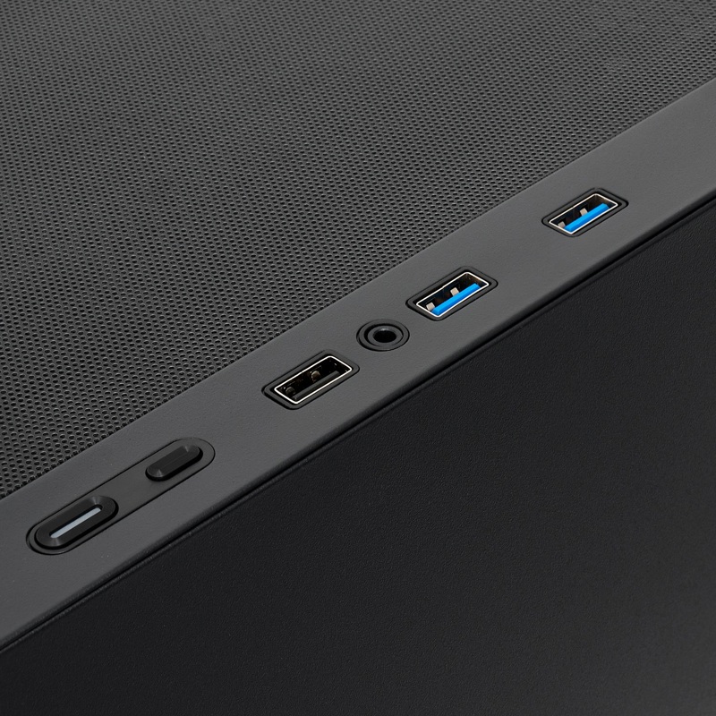 Корпус без блока питания/ Case HSPD M521, Mesh Mid Tower, Black, slide TG, 0.45 SPCC, 4x120mm ARGB (M11-120) ATX, mATX, mITX 160/330/184mm 2x2.5", -, 7xPCI 2xUSB-A 3.0, 1xUSB-A 1.0 390x200x449mm