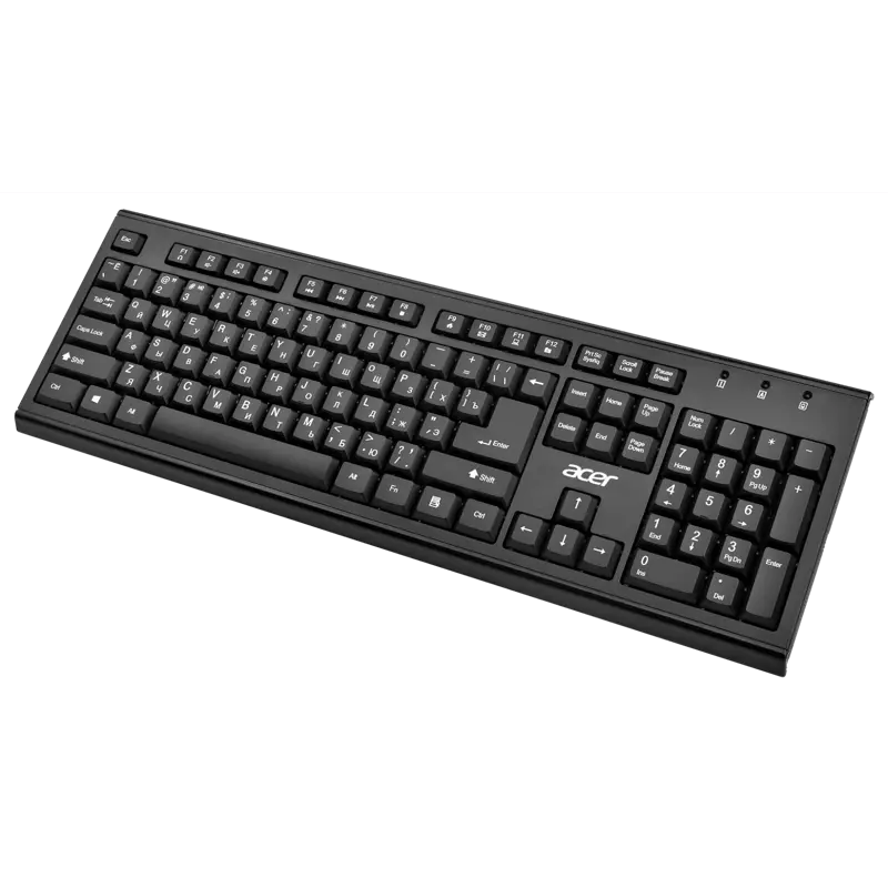Набор клавиатура+мышь/ Беспроводной набор (клав+мышь) ACER OKR120 Wireless 2.4G combo set black