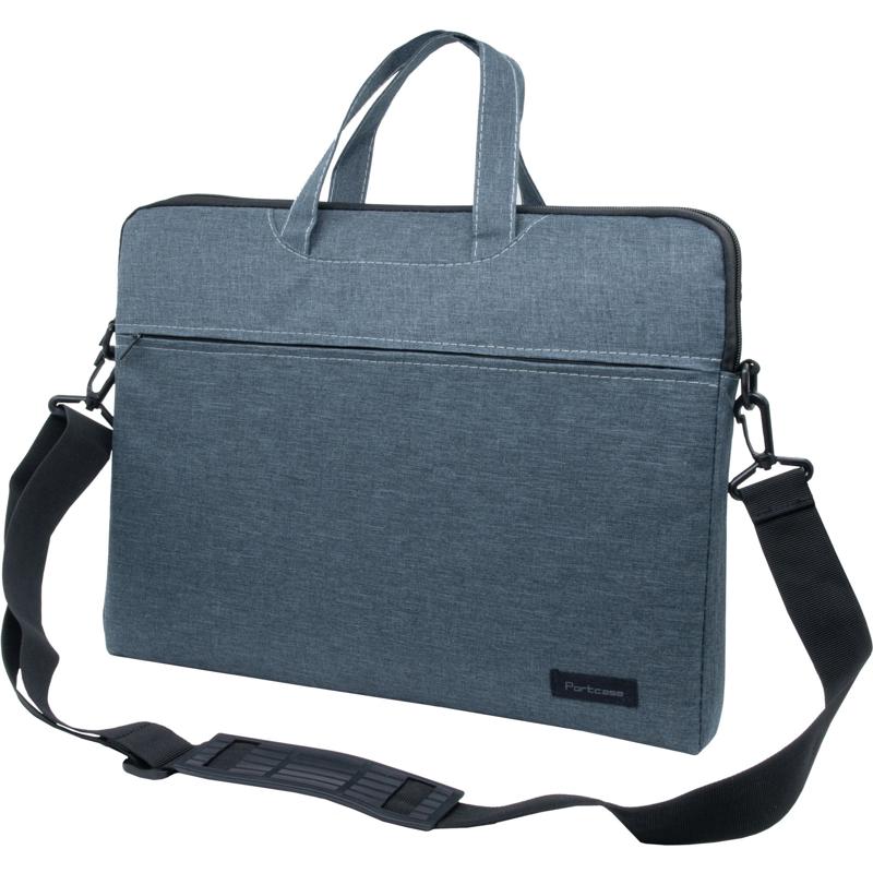 Сумка для ноутбука 15.6" Portcase KCB-165 Grey серый нейлон/полиэстер