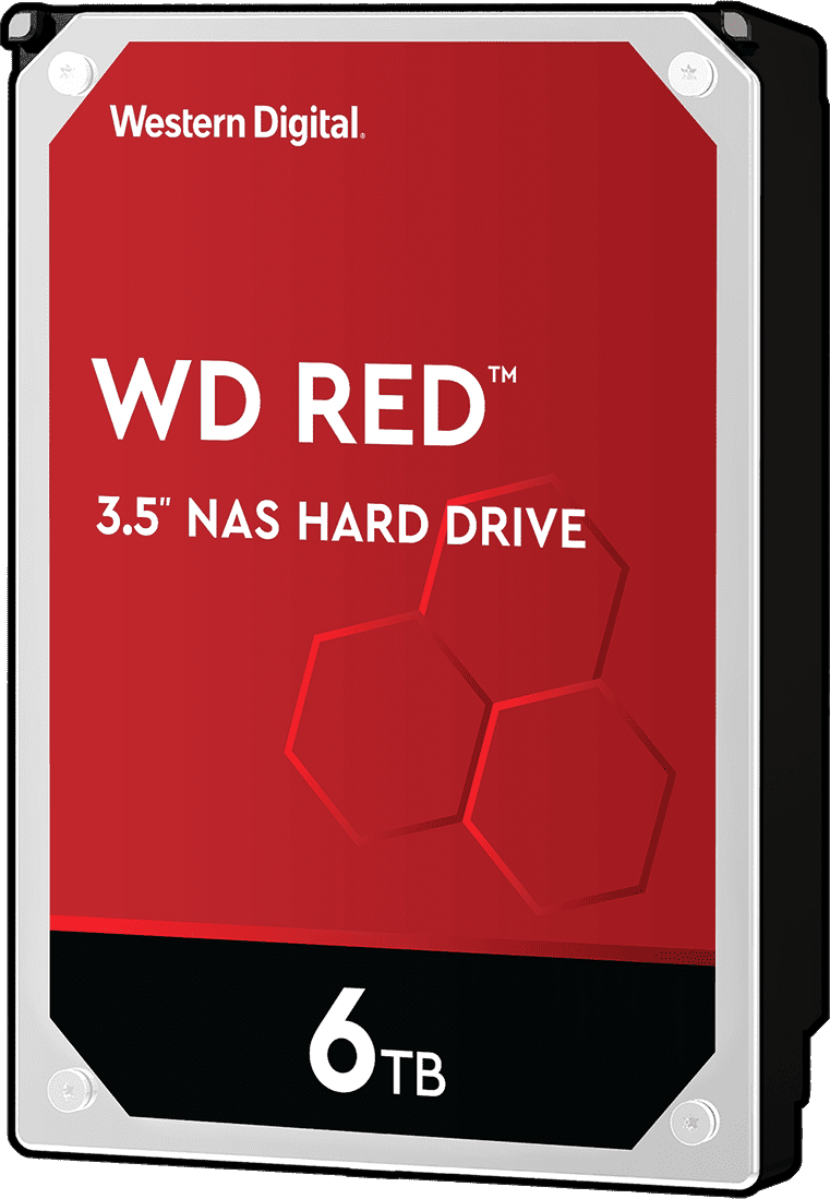 Жесткий диск/ HDD WD SATA3 6Tb NAS Red 5400 256Mb 1 year warranty (replacement WD60EFZX, ST6000VN001, ST6000VN006)