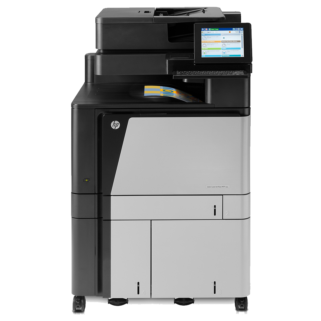МФУ HP Color LaserJet Enterprise flow M880z A2W75A {пр/ск/коп/факс, A3, 46 стр/мин, дуплекс, 1.5Гб, 320Гб, USB, LAN }{замена CM6030f,CM6040f CE665A,Q3939A}