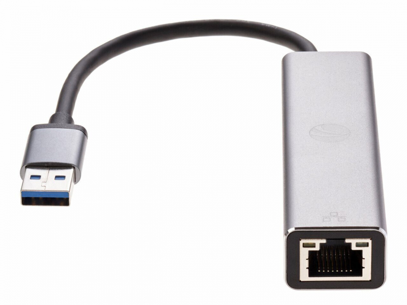 VCOM DH312A Переходник USB 3.0 -->RJ-45 1000Mbps+3 USB3.0, Aluminum Shell, 0.2м VCOM <DH312A>[4895182246843]