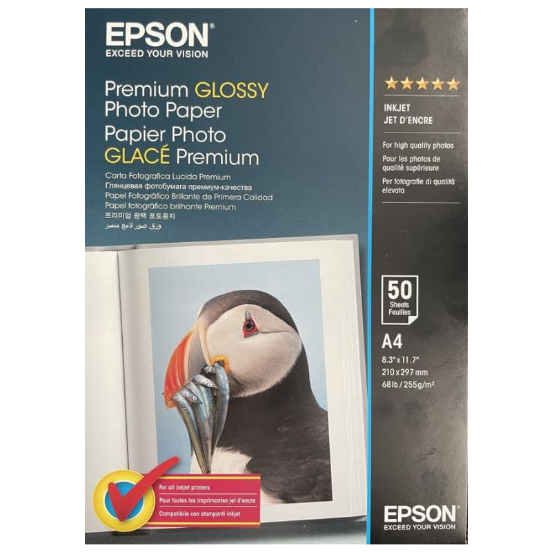 Бумага/ Epson Premium Glossy Photo Pap A4 50sh
