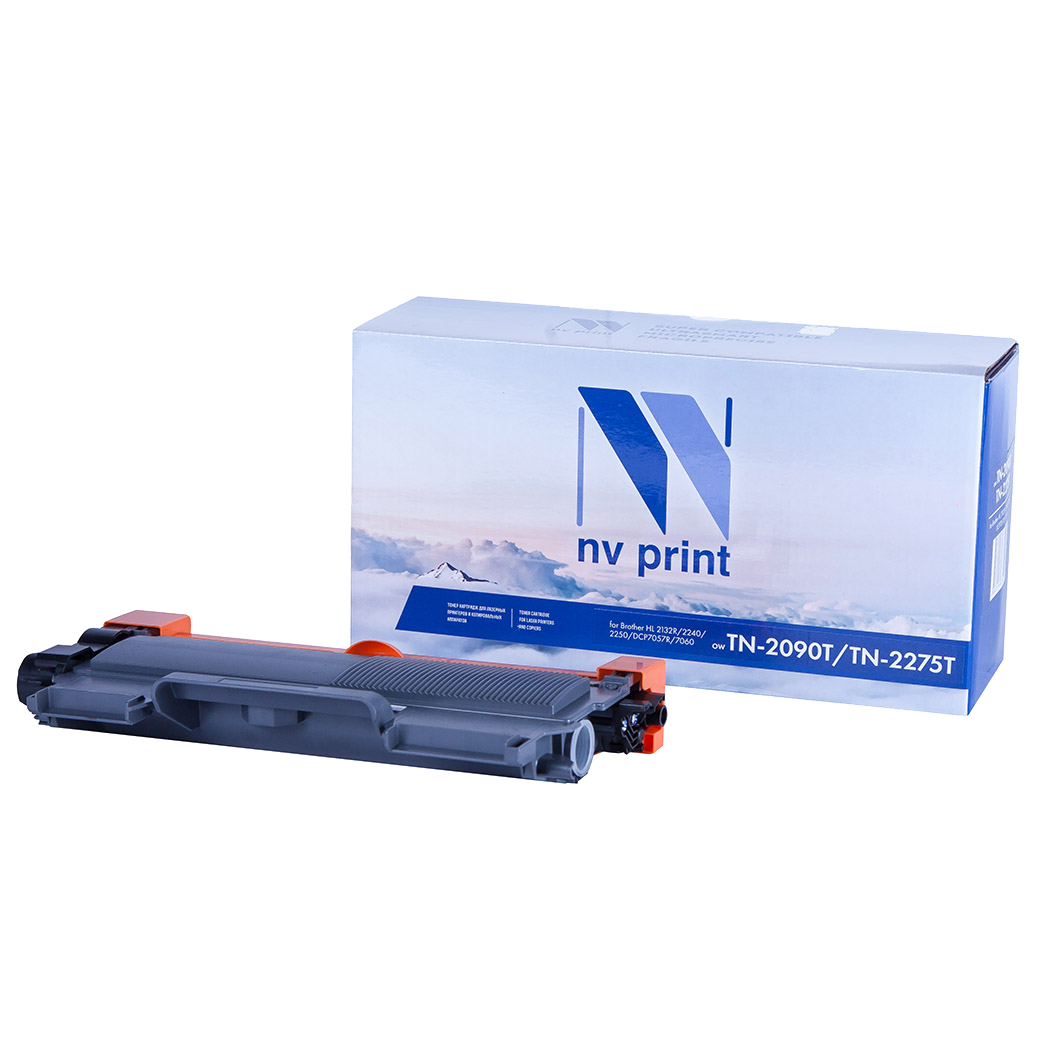-/ Тонер-картридж NVP NV-TN-2090T/TN-2275T UNIV для Brother DCP-7057WR/ HL-2132R/ DCP-7060DR/ DCP-7065DNR/ DCP-7070DWR/ HL-2240/ HL-2240DR/ HL-2250DNR/ MFC-7360NR (2500k)