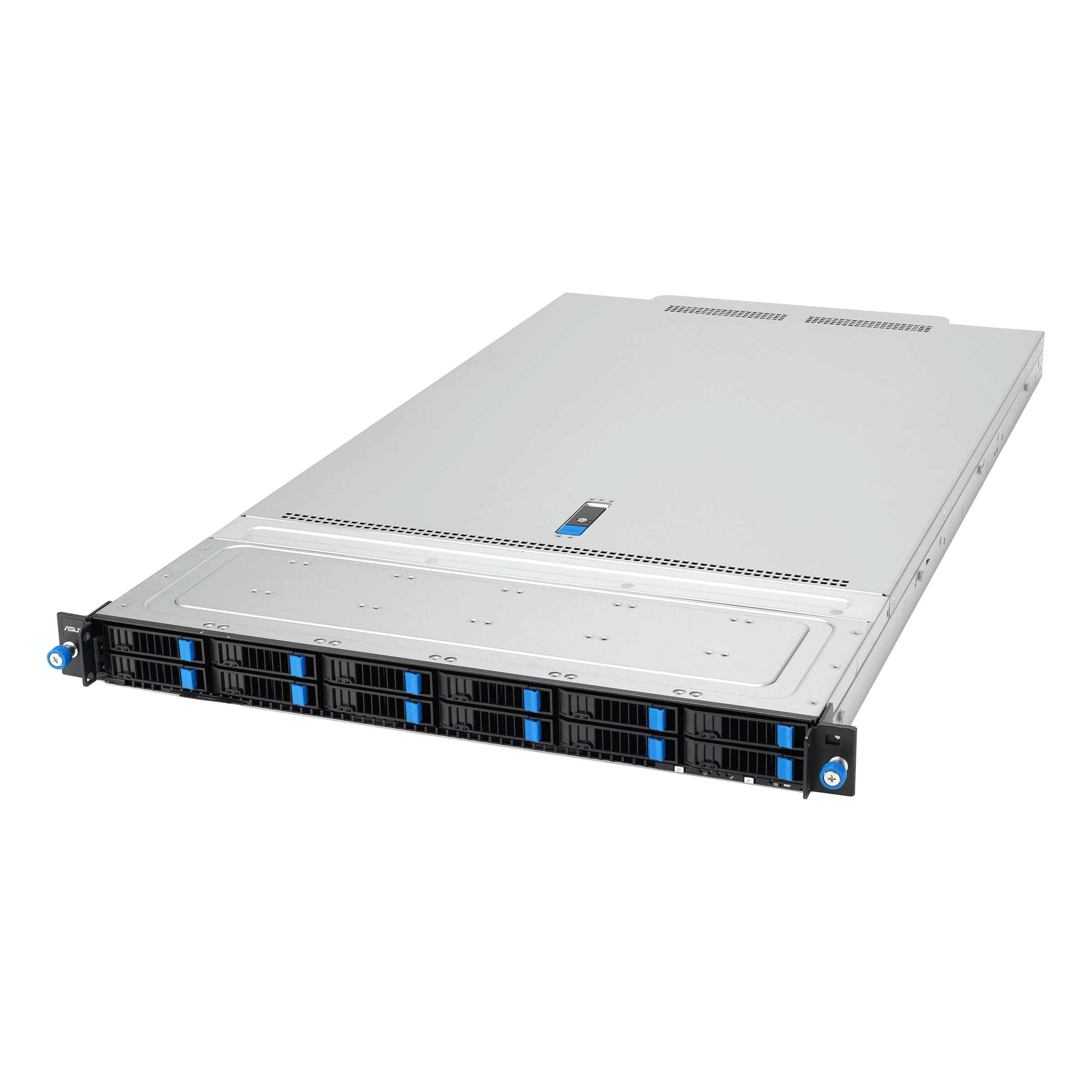 Серверная платформа/ ASUS RS700A-E13-RS12U, 1U, 2 x  SP5 LGA6096 400W, 24x DDR5 6400, 12x 2.5'' NVMe hsb, 2x PCIex16+ 2x OCP3.0 x16, no LAN, 1+1 2000W