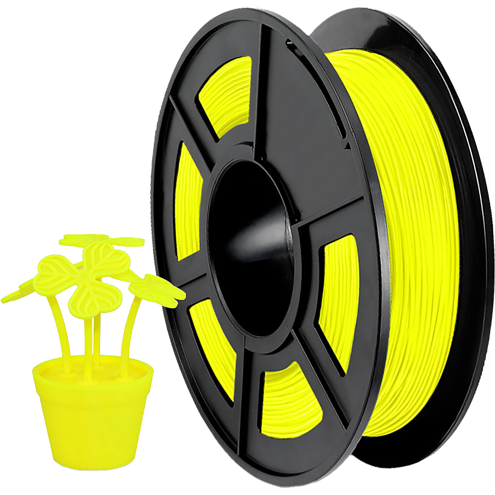 Филамент NV Print NV-3D-TPU-YELLOW, TPU Yellow, 1.75мм, 0.5кг