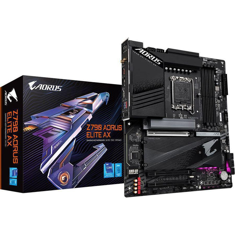 Материнская плата/ MB GIGABYTE INTEL Z790 s1700, 4xDDR5(192GB), HDMI 2.0/DP, 1xPCIe 5.0x16, 1xPCIe 4.0x16, 1xPCIe 3.0x16, 1xLAN (2.5GbE), Wi-Fi, BT, 6xSATA 6Gb/s, 4xM.2, 1xUSB-C, 5xUSB 3.2, 4xUSB 2.0, ATX