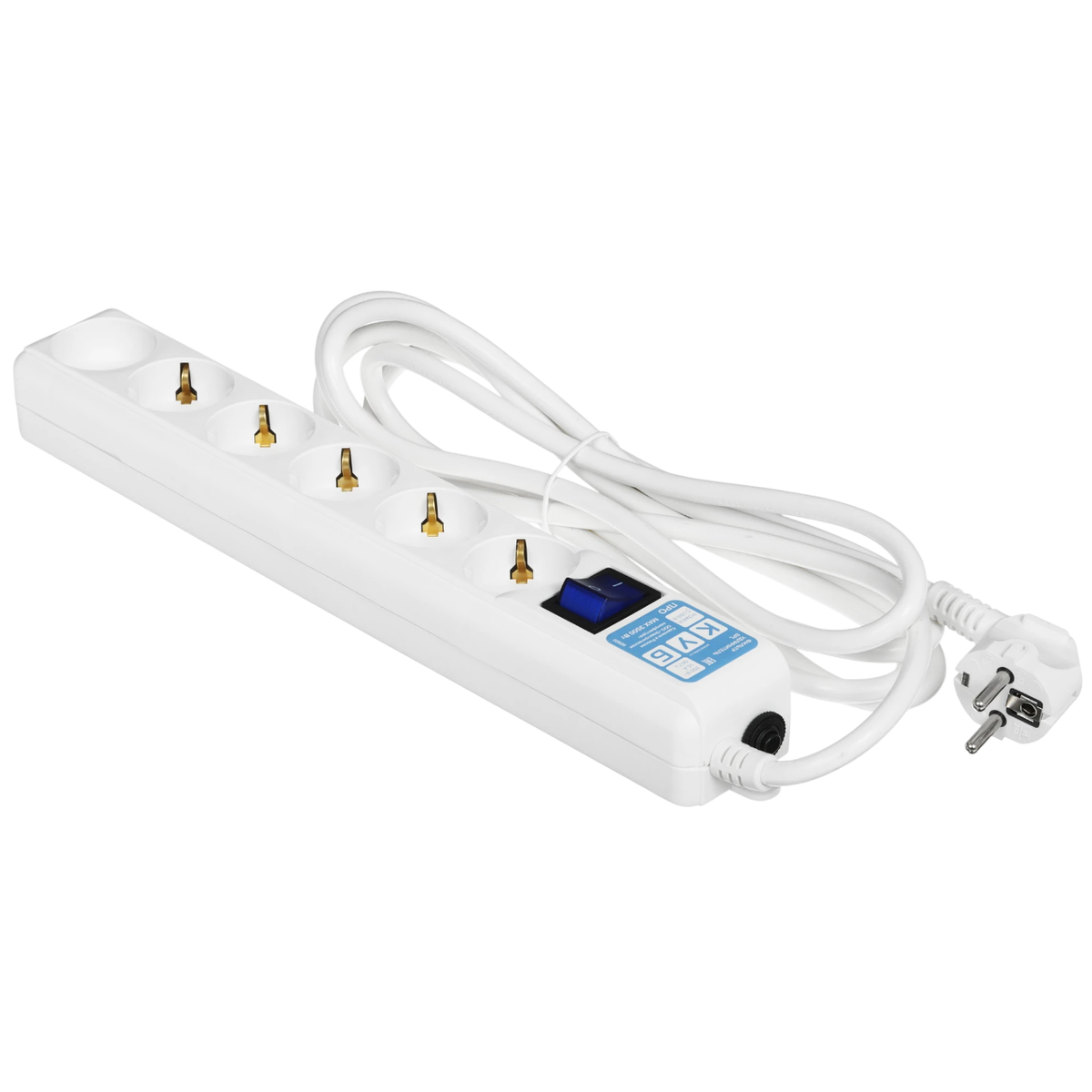 Фильтр-удлинитель Power Cube PRO, 3,0 м 6 розеток, LC контур, 16А/3,5кВт