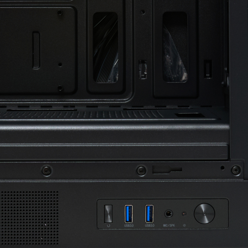 Корпус без блока питания/ Case HSPD M310, Mesh Mini-tower, Black, TG, 0.4 SPCC, 3x120mm ARGB (Orbis F1) mATX, mITX 180/280/160mm 1x2.5", 1x3.5", 4xPCI 2xUSB-A 3.0 452x277x418mm
