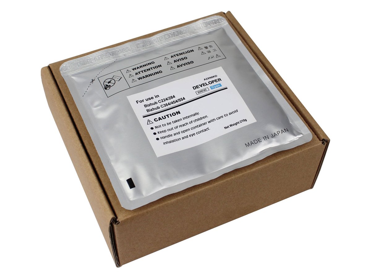 Тонеры и девелоперы Девелопер для KONICA MINOLTA Bizhub C224/C284/C364/C454/C554 (CET) Cyan, 210г/пак, 590000 стр., CET8126