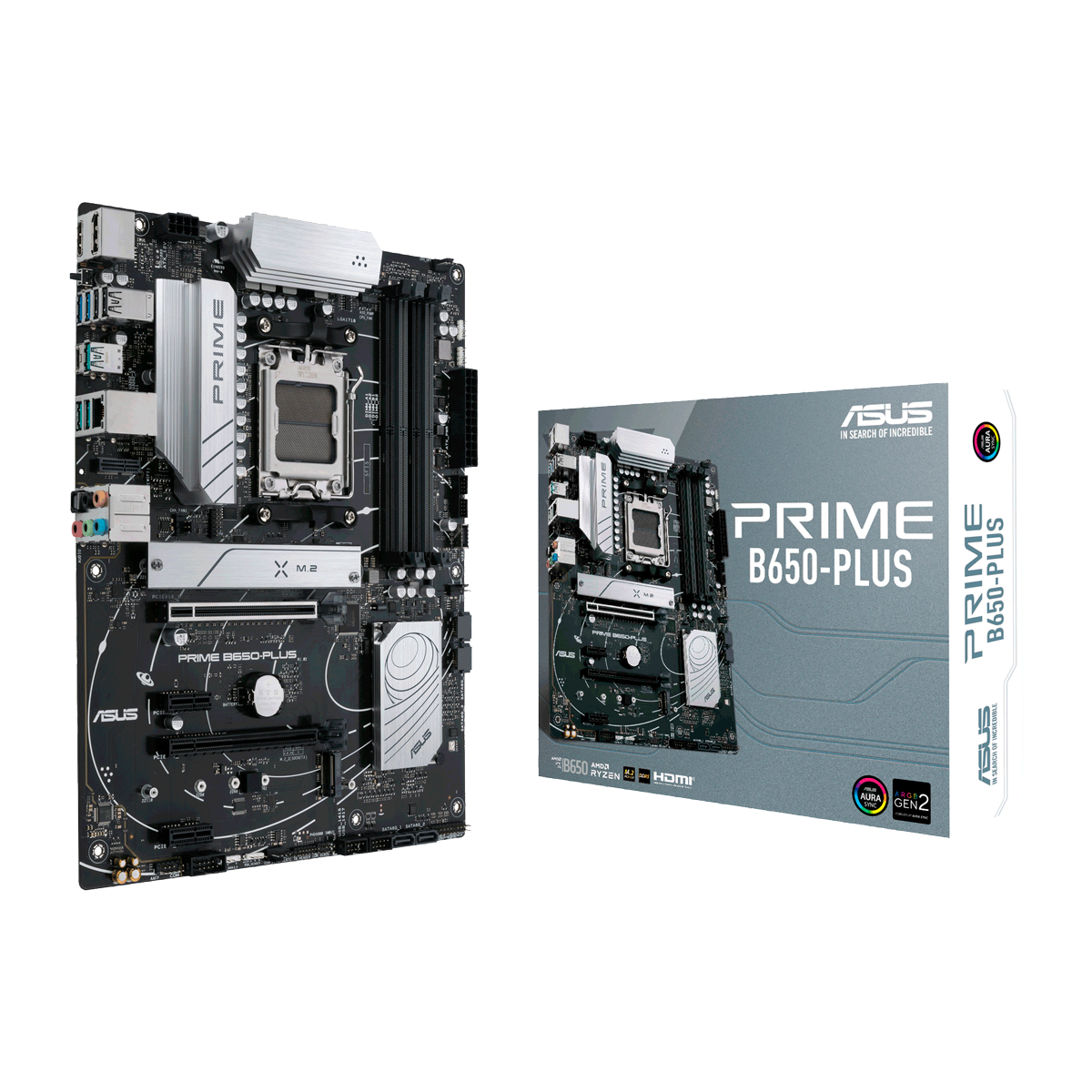 Материнская плата ASUS PRIME B650-PLUS AM5 ATX 4xDDR5 2xPCIEx16 2хPCIEx1 2xM.2 USB-C DP HDMI 2.5GLAN (90MB1BS0-M0EAY0) (923381)