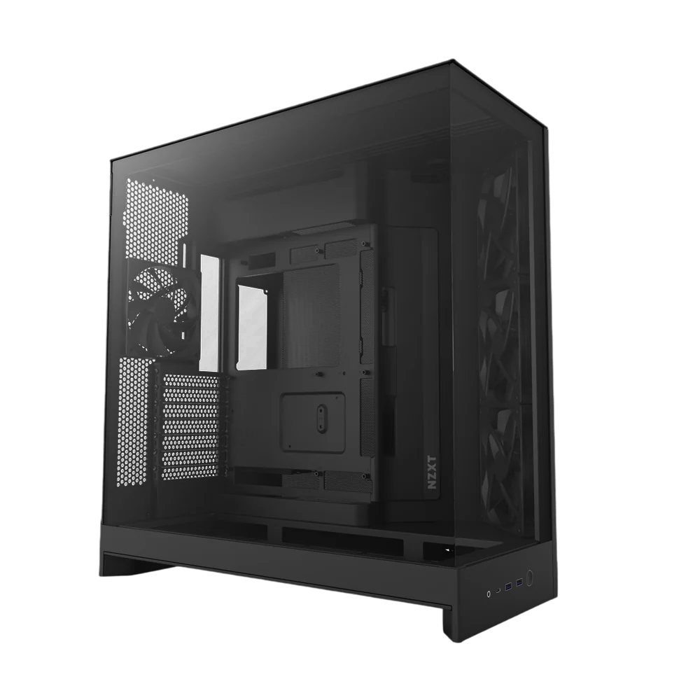 Компьютерный корпус без блока питания Case NZXT H9 Flow (2025), Midi-Tower, TG, 3x140мм + 1x120мм, 2xUSB-A 3.2 + 1xUSB-C 3.2, E-ATX, ATX, mATX, mITX черный