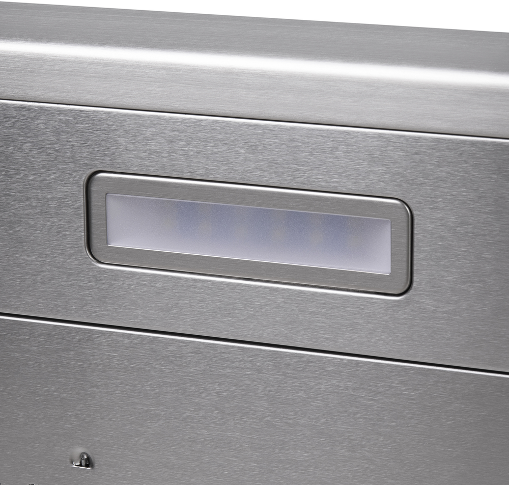 Вытяжка HOMSair HORIZONTAL 60 Inox/ подвесная, ползунковое управление, 3 скорости, 420 м3/ч, до 12 м2, 45 дБ, светодиодное LED-освещение, угольный фильтр CF152 (H) 1 шт, ШхДхВ: 600х465х80 мм, нержавеющая сталь
