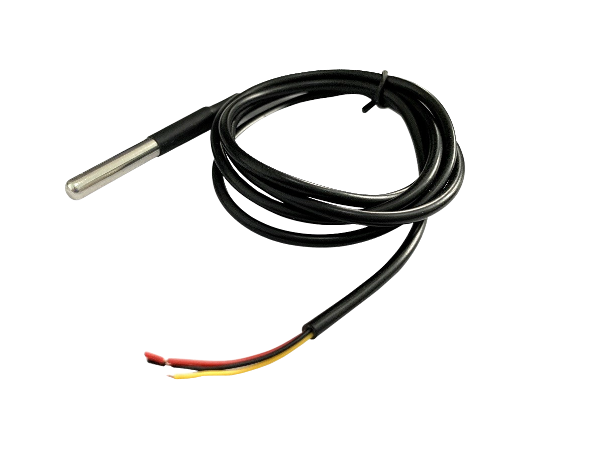 RS-T1, Датчик температуры Rem, с проводом 2 м, для блока розеток, цвет: чёрный