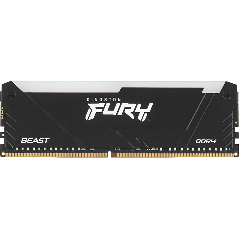 Память оперативная/ Kingston 8GB 3200MT/s DDR4 CL16 DIMM FURY Beast RGB (Select Regions ONLY)