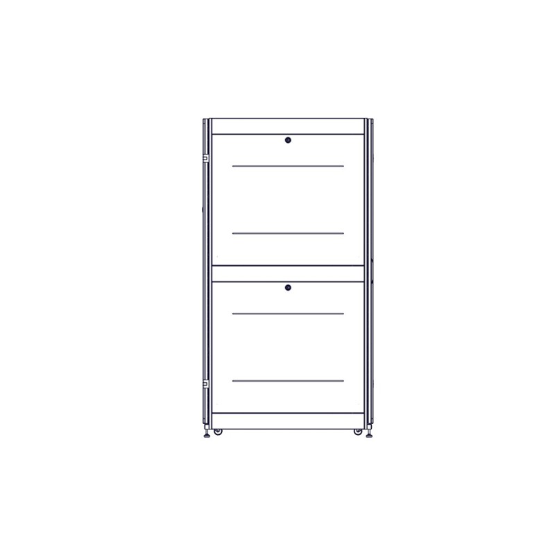 Шкаф Systeme Electric, серия Uniprom, 42U-800/1070, боковые панели 4шт, черный