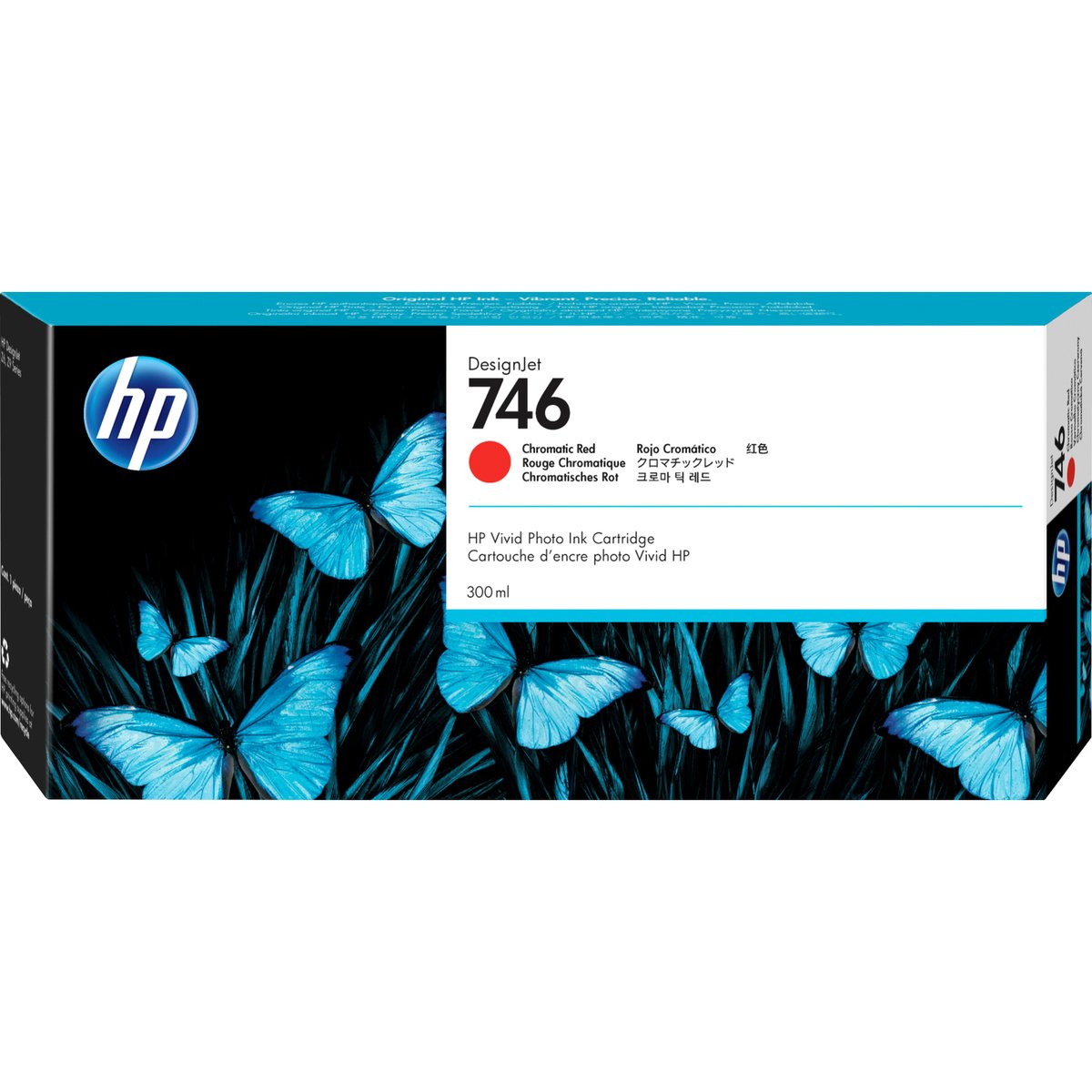 HP  P2V81A Картридж HP 746 хроматический красный   {HP DesignJet Z6/Z9+ series, (300 мл)}