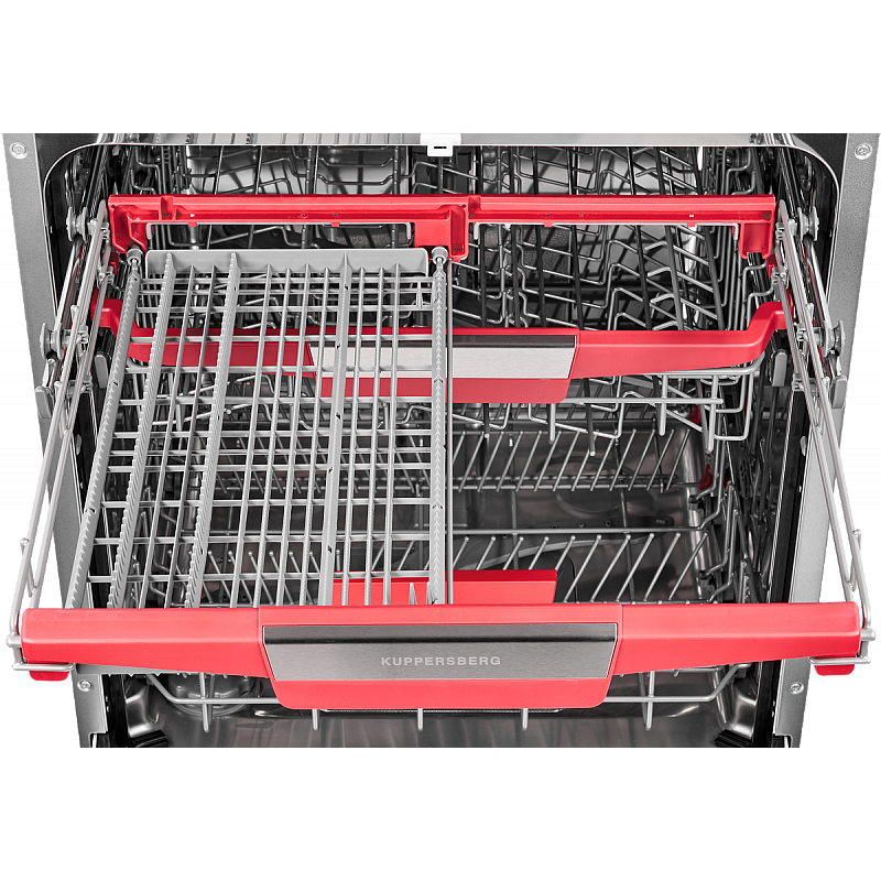 Встраиваемая посудомоечная машина Kuppersberg/ KITCHEN RETAIL / Встраиваемая посудомоечная машина Kuppersberg, количество корзин: 3, ширина 60 см, 14 комплектов, электронное управление, цифровой дисплей, отсрочка старта до 24 часов, 7 программ, 7 температурных режимов, луч на полу, использование таблеток «3 в 1», тип сушки: конденсационная, индикация наличия соли и ополаскивателя, частичная защита от протечек, самодиагностика, уровень шума 47 дБ, класс энергопотребления А++, "луч на полу"