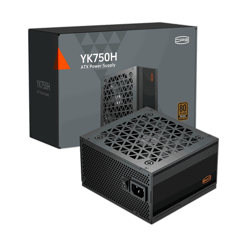 Блок питания ПК/ Power Supply PCCooler, 750W 80+ Bronze (ATX, ATX 3.1, Non-modular, 1x24(20+4)pin 550mm, 2xCPU*2 8(4+4)pin 650mm, 2xPCIe*2 8(6+2)pin 500mm, 1x12V-2x6 600mm, 6xSATA*3+MOLEX4pin*2, Active, 120x120mm, 140x150x86mm, APFC, OVP/UVP/OCP/SCP/OTP/OPP/SPD)