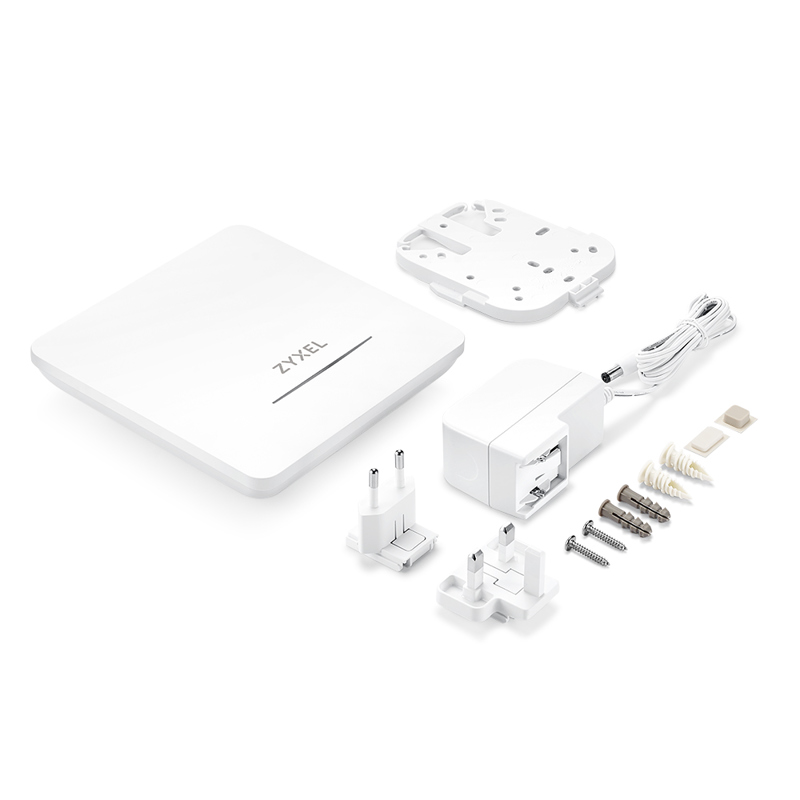 Точка доступа/ Точка доступа Zyxel NebulaFlex NWA90BE PRO, Wi-Fi 7 (BE6500), MU-MIMO 2x2+2x2, 1xLAN 2.5GE, БП в комплекте