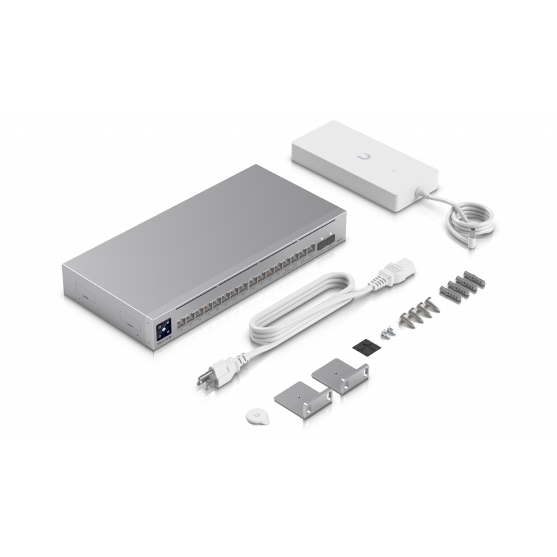 Коммутатор/ Networking interface, (12) GbE RJ45 ports (4) 1/2.5 GbE RJ45 ports (2) 10G SFP+ ports ; Total non-blocking throughput, 42 Gbps ; Switching capacity, 84 Gbps