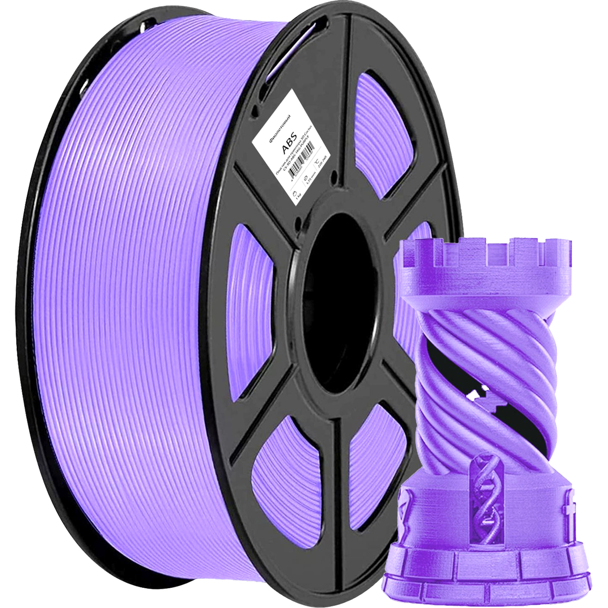 -/ Пластик для принтера 3D Cactus CS-3D-ABS-1KG-PURPLE ABS d1.75мм 1кг L386м 1цв.