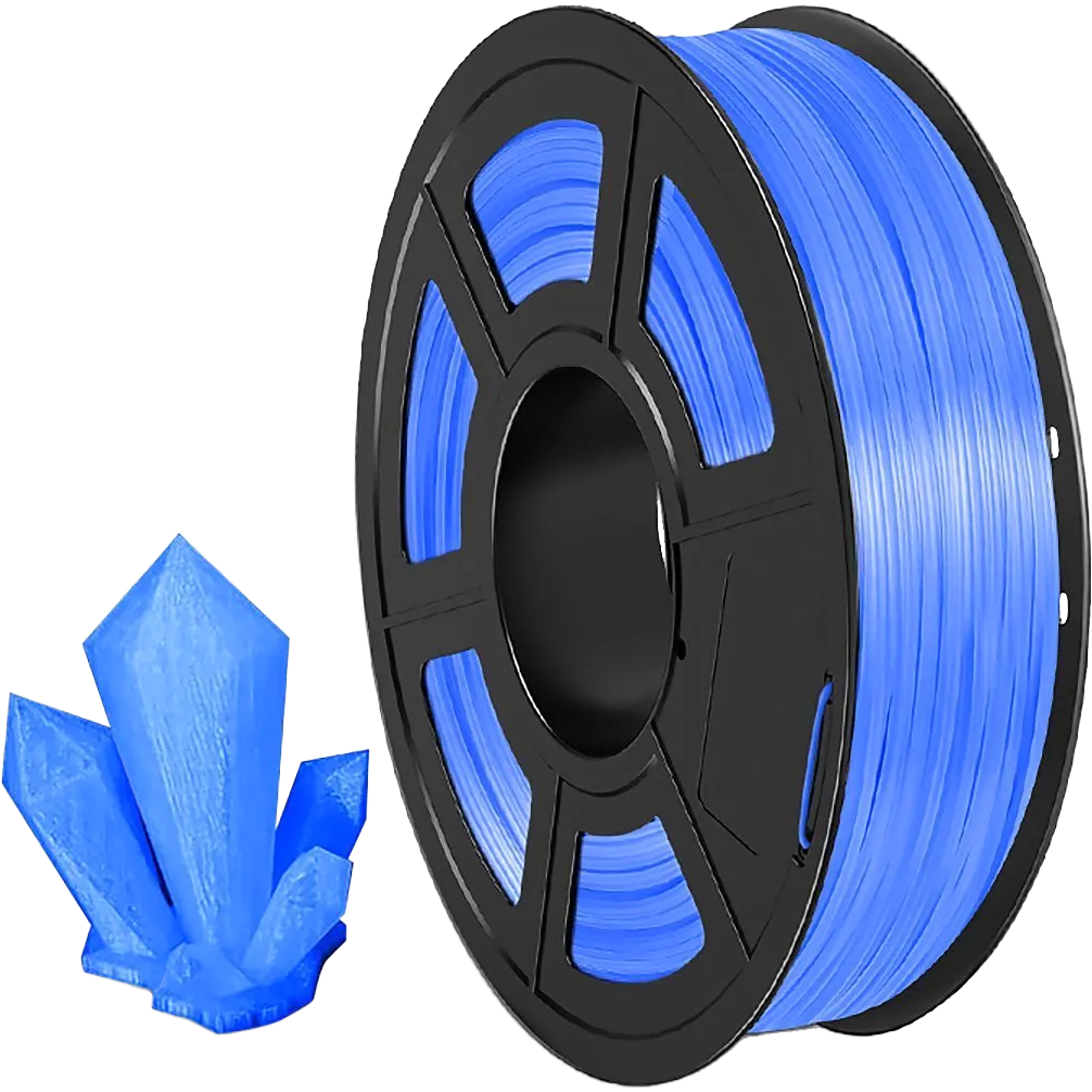 Филамент NV Print NV-3D-TPU-TRANS-BLUE, TPU, 1.75мм, 0.5кг
