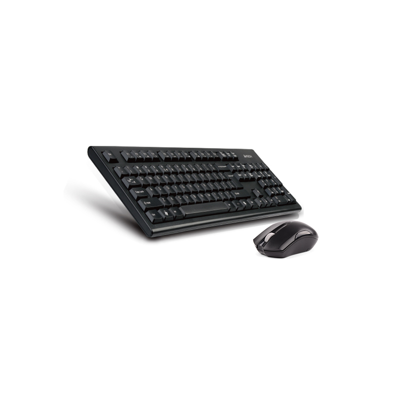 Клавиатура + мышь A4Tech 3000NS клав:черный мышь:черный USB беспроводная Multimedia