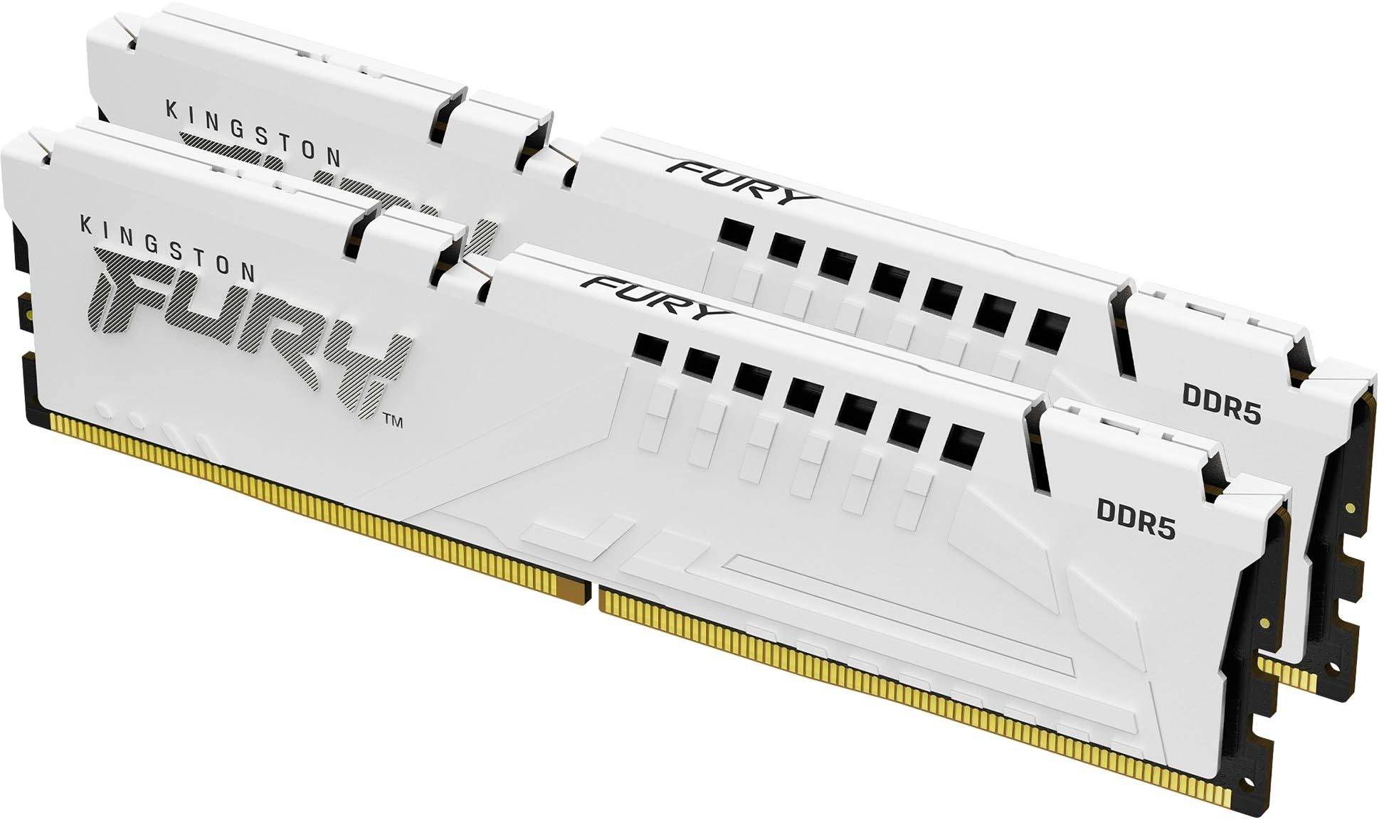Память оперативная/ Kingston 32GB 6000MT/s DDR5 CL36 DIMM (Kit of 2) FURY Beast White EXPO