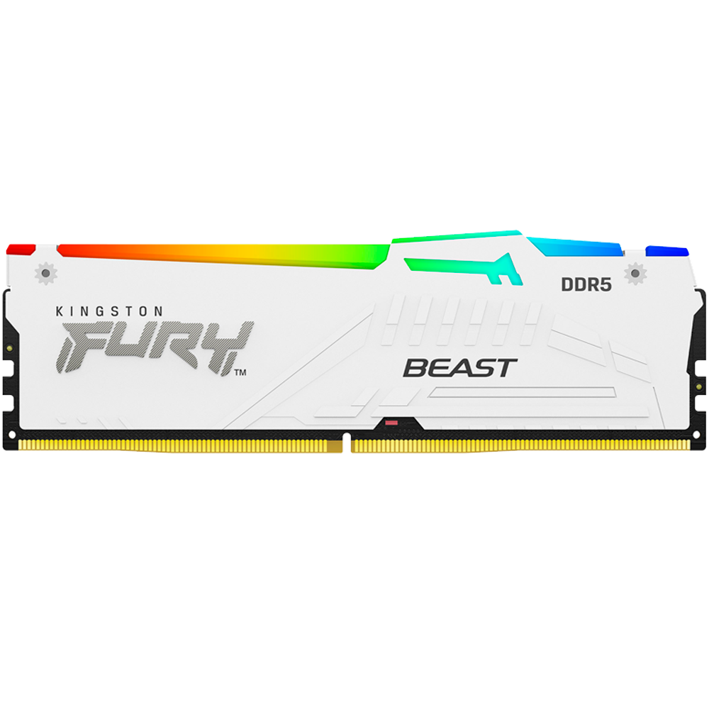 Память DDR5 16GB 6400MHz Kingston KF564C32BWEA-16 Fury Beast RGB RTL Gaming PC5-51200 CL32 DIMM 288-pin 1.4В dual rank с радиатором Ret