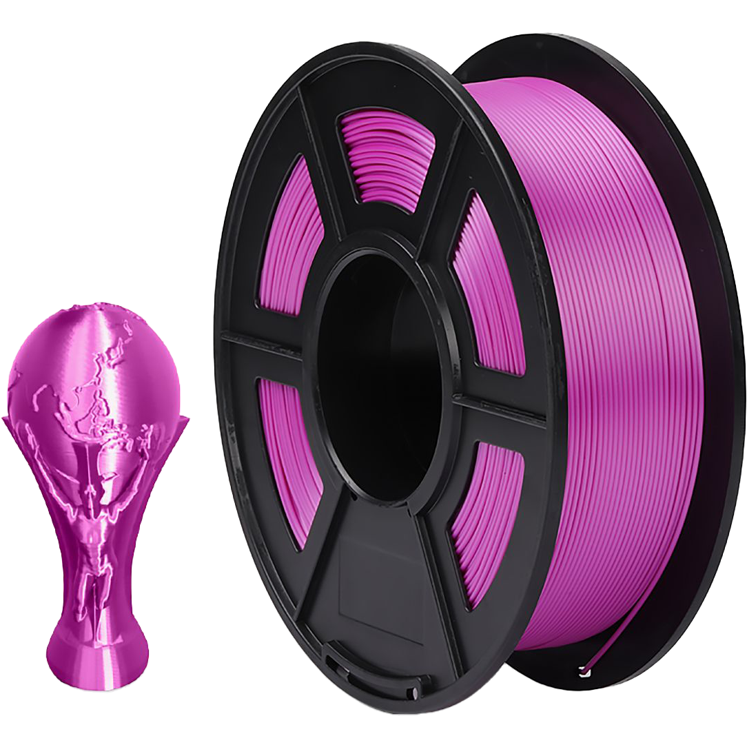 Филамент NV Print NV-3D-SILK-PLA-P-PURPLE, Silk PLA+ Purple, 1.75мм, 1кг