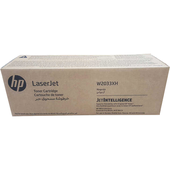 (Спец.цена) Оригинальный лазерный повышенной емкости картридж HP 415X W2033XH пурпурный (6000 стр) для HP Color LaserJet Pro M454dn / M454dw / M479dw MFP / M479fdn MFP / M479fdw MFP