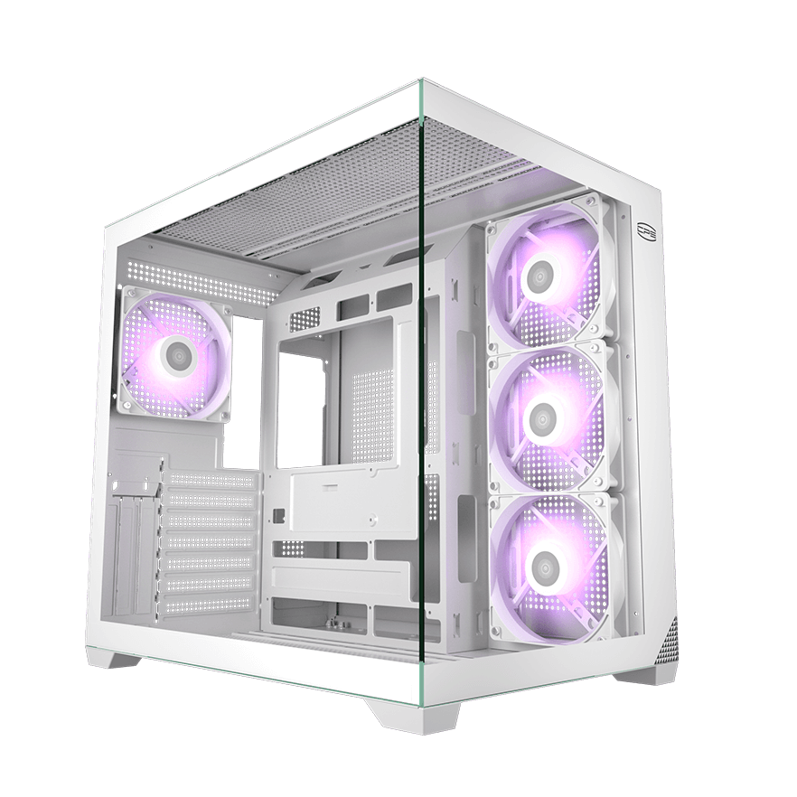 Корпус без блока питания/ Case PCCooler C3T700 ARGB WH, Midi-Tower, TG, 4x120mm ARGB, 1xUSB-A 3.0 + 1xUSB-A 2.0 + 1xUSB-C, ATX, mATX, mITX White