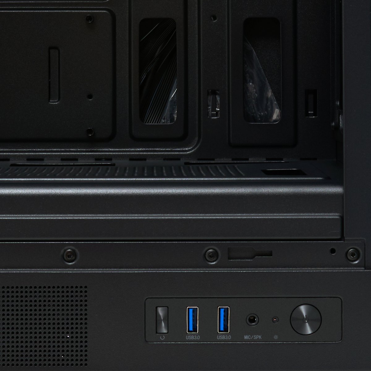 Корпус без блока питания/ Case HSPD M310, Mesh Mini-tower, Black, TG, 0.4 SPCC, 3x120mm ARGB (Orbis F1) mATX, mITX 180/280/160mm 1x2.5", 1x3.5", 4xPCI 2xUSB-A 3.0 452x277x418mm